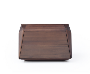 Madon Wide Bedside Table 700mm - Walnut - Tommy Franks