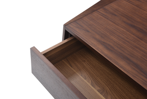 Madon Wide Bedside Table 700mm - Walnut - Tommy Franks