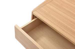 Madon Wide Bedside Table 700mm - Ash Oak - Tommy Franks