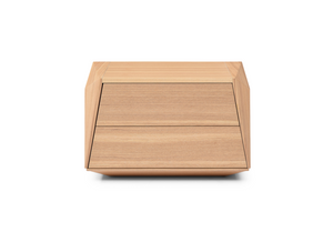 Madon Wide Bedside Table 700mm - Ash Oak - Tommy Franks