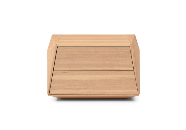 Madon Wide Bedside Table 700mm - Ash Oak - Tommy Franks
