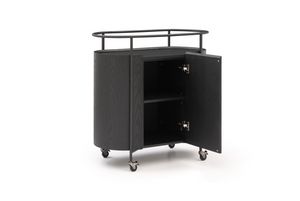 Capri Bar Cart - Black - Tommy Franks