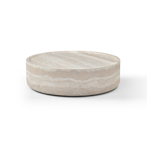 Ciladro Coffee Table - Faux Travertine - Medium - Tommy Franks