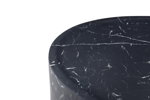 Ciladro Coffee Table - Faux Black Marble - Large - Tommy Franks