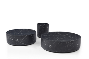 Ciladro Side Table - Faux Black Marble - Tommy Franks