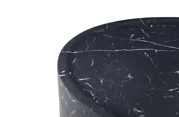 Ciladro Side Table - Faux Black Marble - Tommy Franks