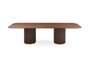 Lantine 240 Dining Table - Walnut & Brass - Tommy Franks