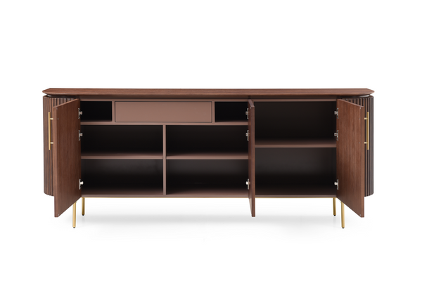 Lantine Buffet - Walnut & Brass - Tommy Franks