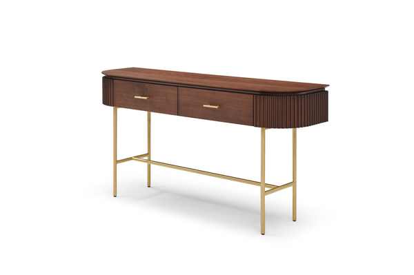 Lantine Console - Walnut & Brass - Tommy Franks
