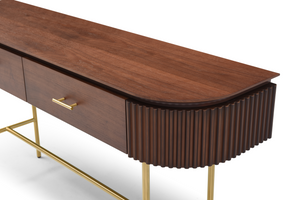 Lantine Console - Walnut & Brass - Tommy Franks
