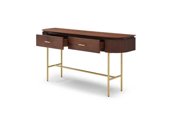 Lantine Console - Walnut & Brass - Tommy Franks
