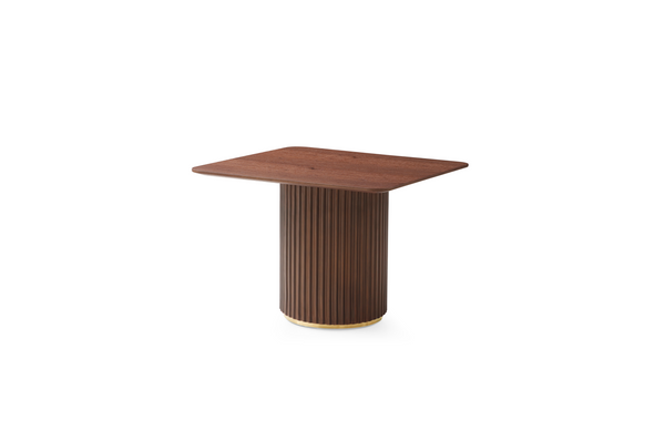 Lantine Side Table - Walnut & Brass - Tommy Franks