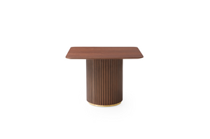 Lantine Side Table - Walnut & Brass - Tommy Franks