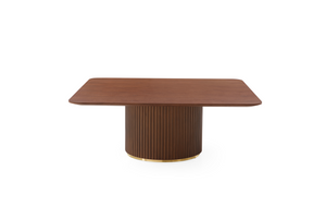 Lantine Coffee Table - Walnut & Brass - Tommy Franks