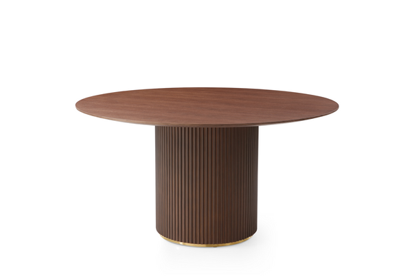 Lantine 150 Dining Table - Walnut & Brass - Tommy Franks