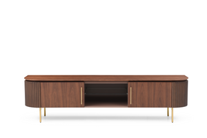 Lantine TV Unit - Walnut & Brass - Tommy Franks