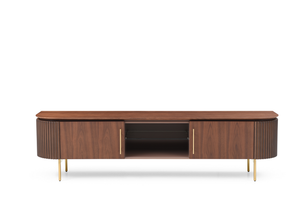 Lantine TV Unit - Walnut & Brass - Tommy Franks