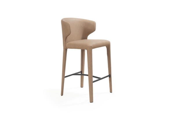 Vela Counter Stool - Vintage Eco Pelle Cognac - Tommy Franks