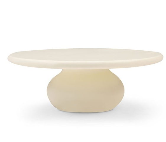 Rolo Coffee Table - Matte Beige - Tommy Franks