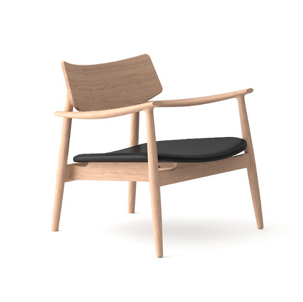 Mono Solid Oak & Black Lounge Chair - Tommy Franks