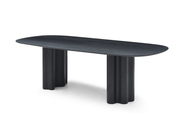 Moon Dining Table 240 - Black Oak - Tommy Franks