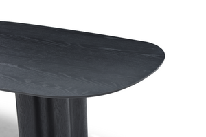 Moon Dining Table 240 - Black Oak - Tommy Franks