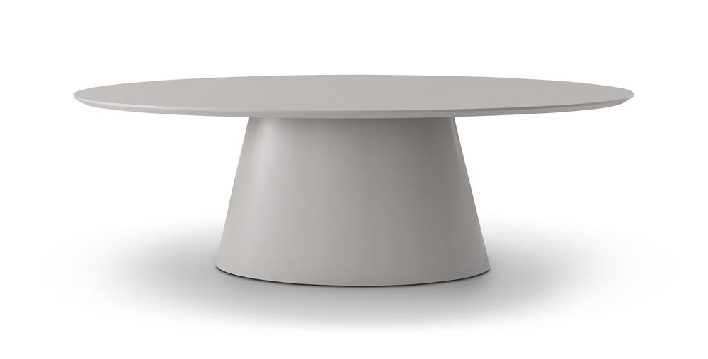 Tavamo Dining Table - Oval - Matte Beige - Tommy Franks