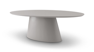 Tavamo Dining Table - Oval - Matte Beige - Tommy Franks