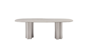Moon Dining Table 240 - Matte Beige - Tommy Franks