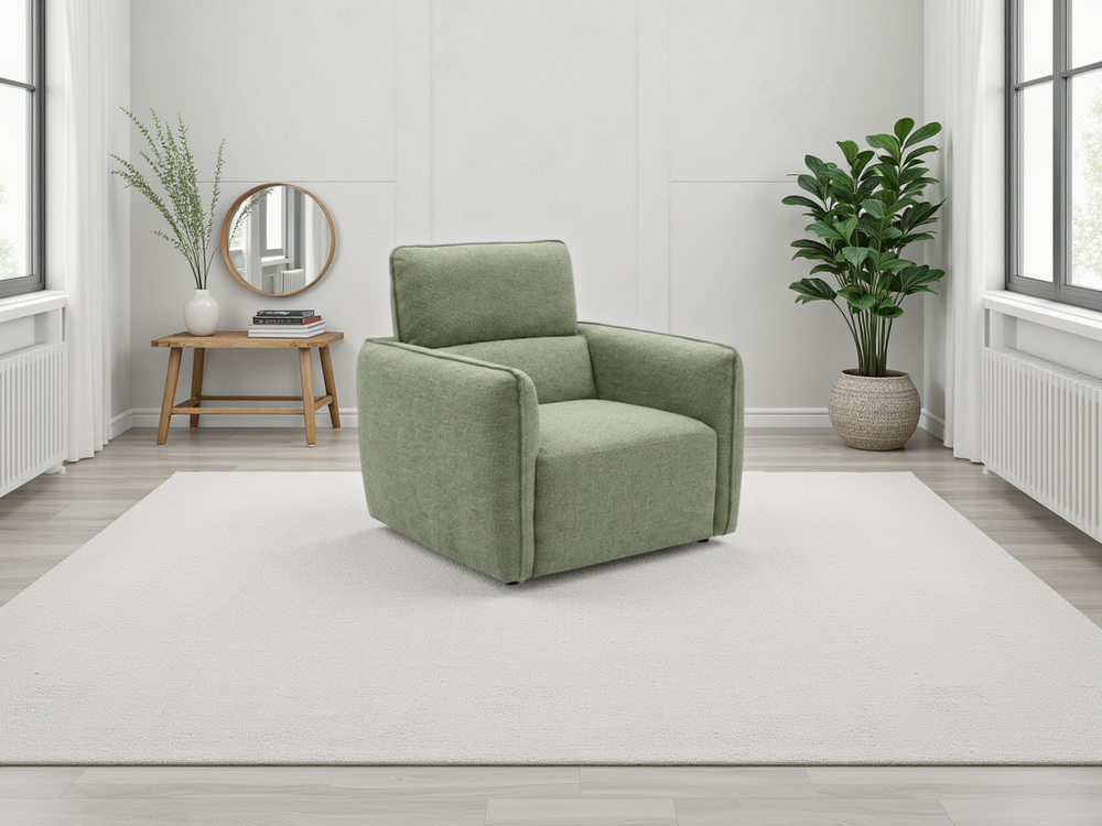 Ascot Sofa Green Armchair - Xshowhome