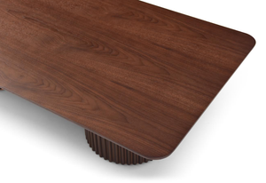 Lantine Coffee Table - Double Pedestal - Walnut - Tommy Franks