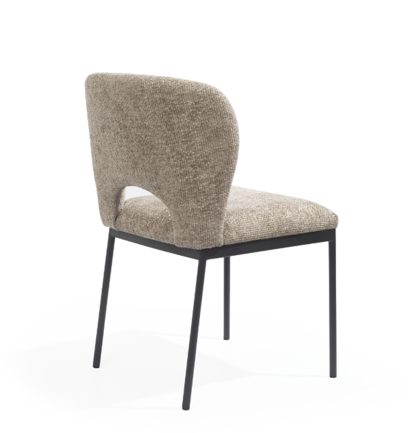 Wolfie Dining Chair - Set of 2 - Taupe - Tommy Franks