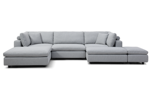 Blanco 6 Piece Modular Sofa - Cool Grey - Tommy Franks