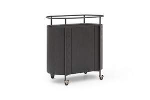 Capri Bar Cart - Black - Tommy Franks
