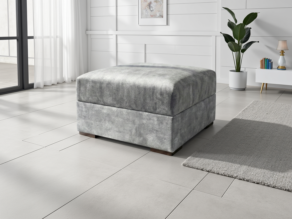 Serena Sofa Grey Footstool - Xshowhome