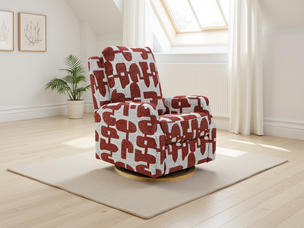 Seville Electric Reclining Chair Red - Xshowhome
