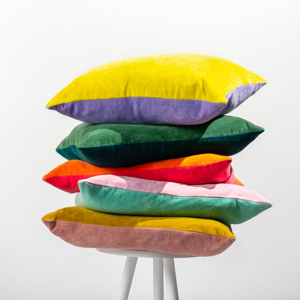 Tanda 50x50 Feather Filled Cushion Lemon/lilac - view 5