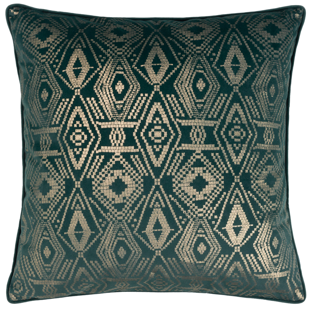 Tayanna 50x50 Feather Filled Cushion Emerald