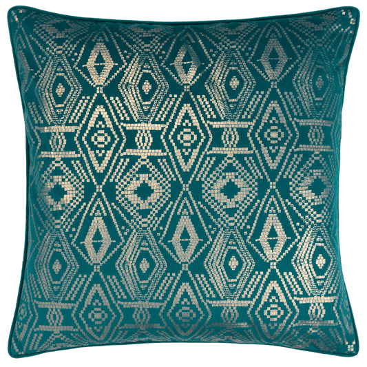 TAYANNA 50X50 FEATHER FILLED CUSHION TEAL