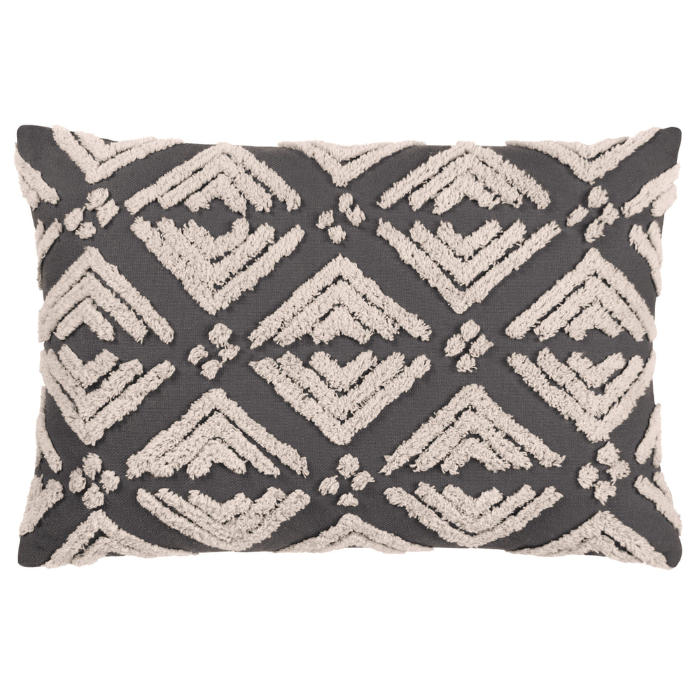 Taya 40x60 Feather Filled Cushion Grey