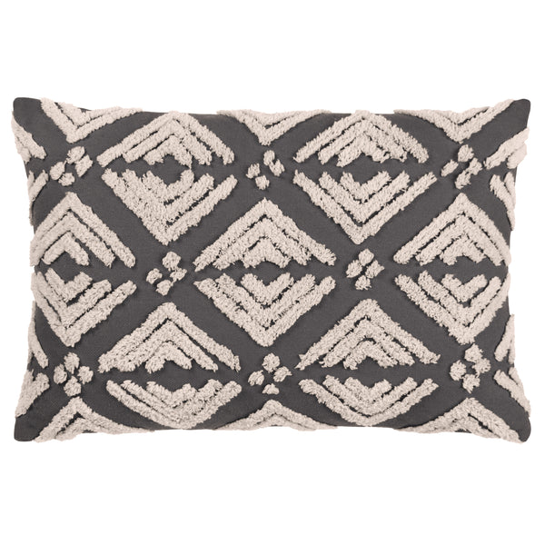 Taya 40x60 Feather Filled Cushion Grey