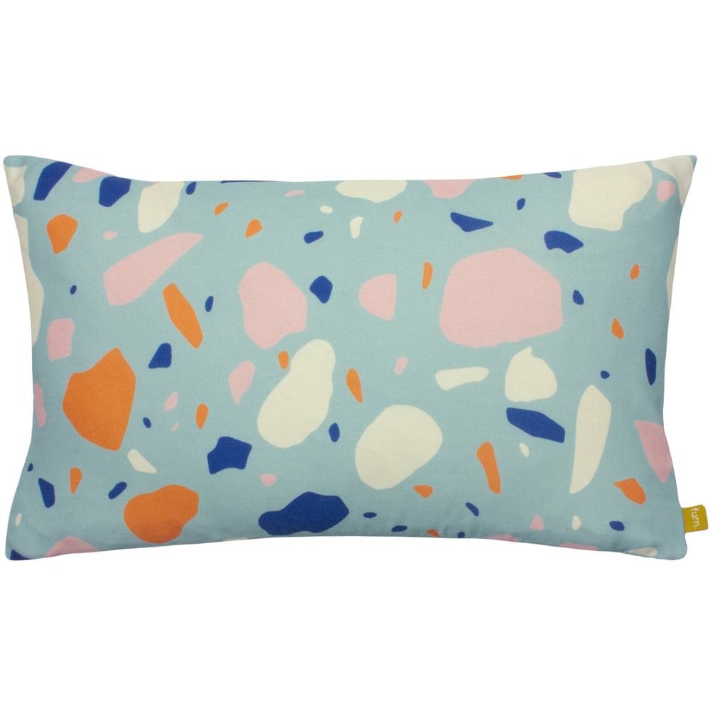 Terra 30x50 Feather Filled Cushion Aqua