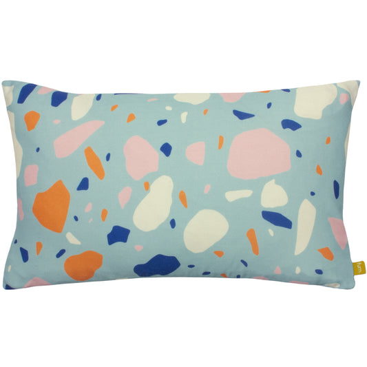 TERRA 30X50 FEATHER FILLED CUSHION AQUA