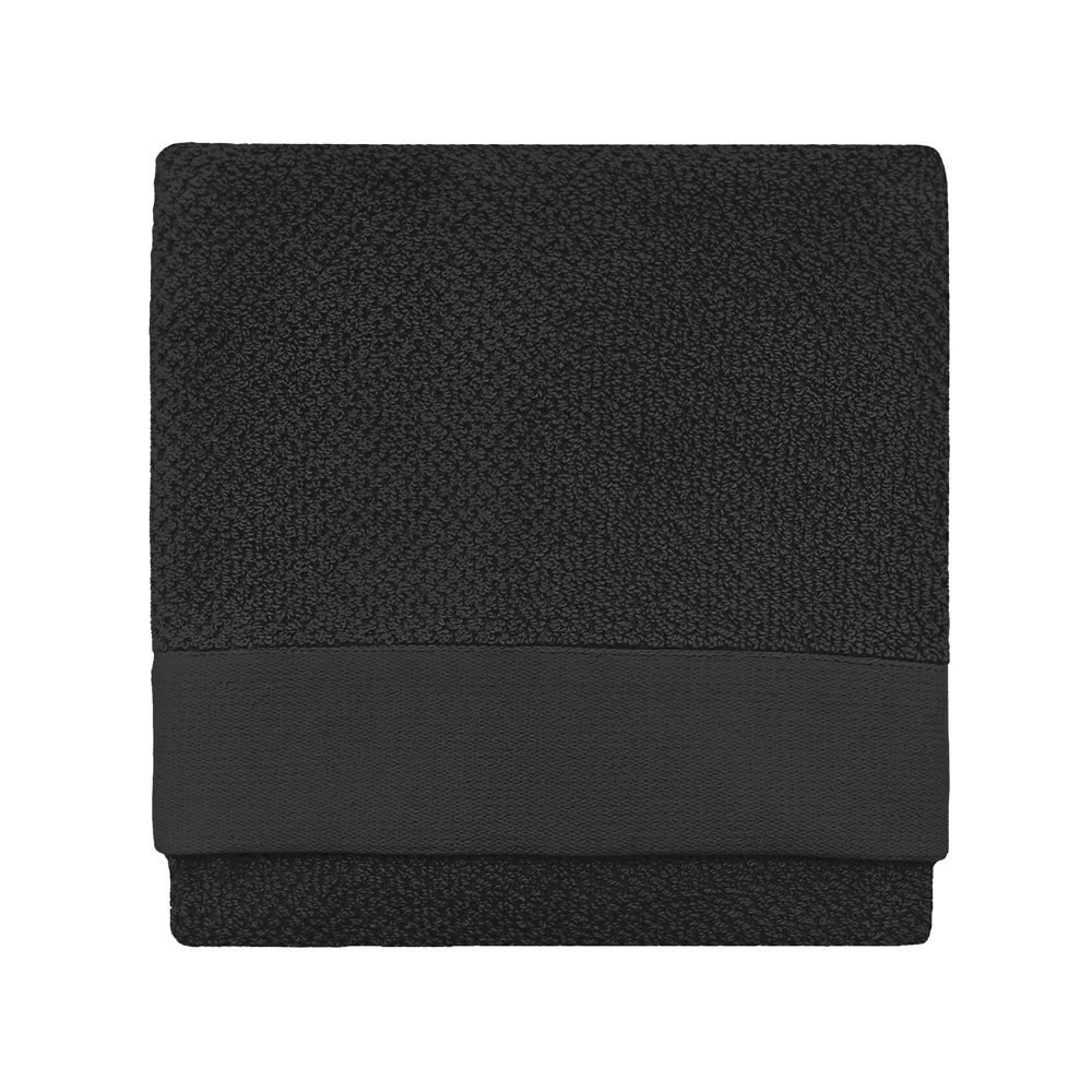 Textured Hand Towel Black