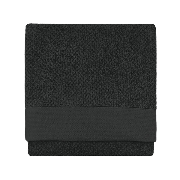 Textured Hand Towel Black