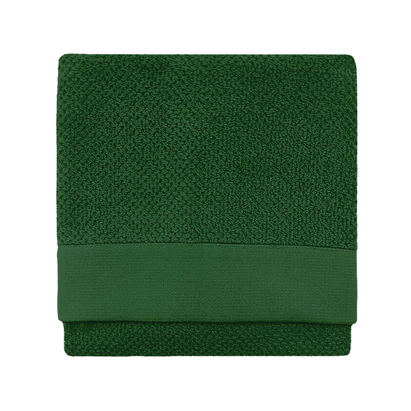 Textured Hand Towel Dark Green