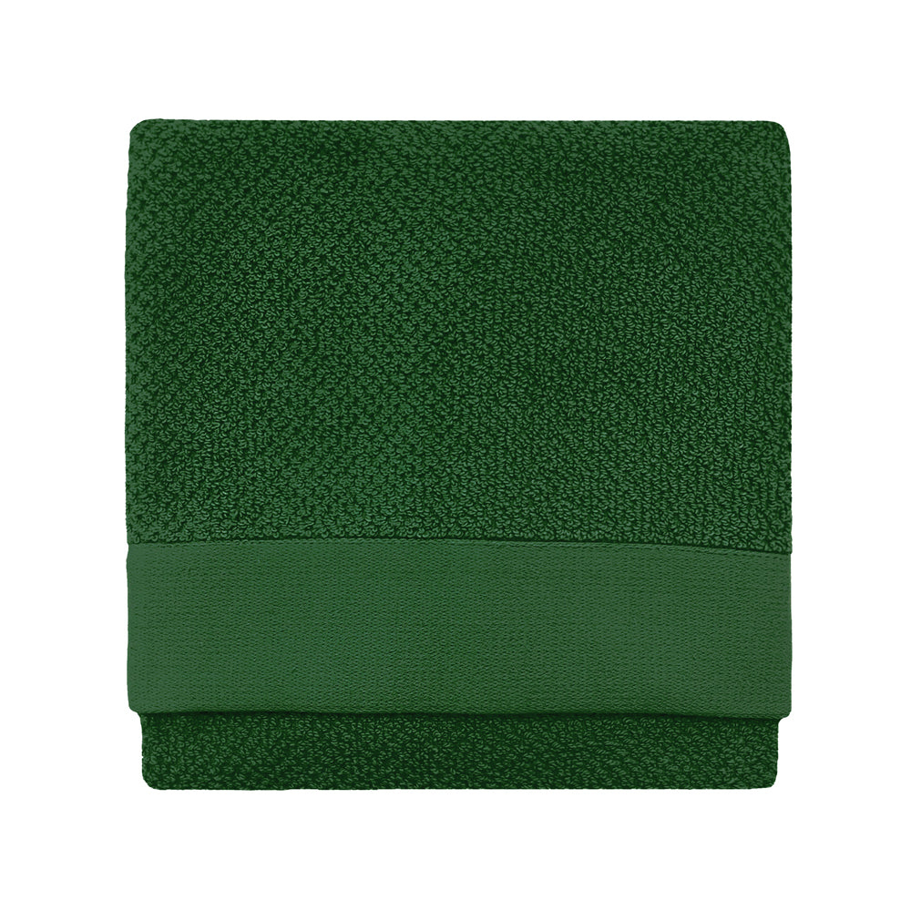 Textured Bath Sheet Dark Green