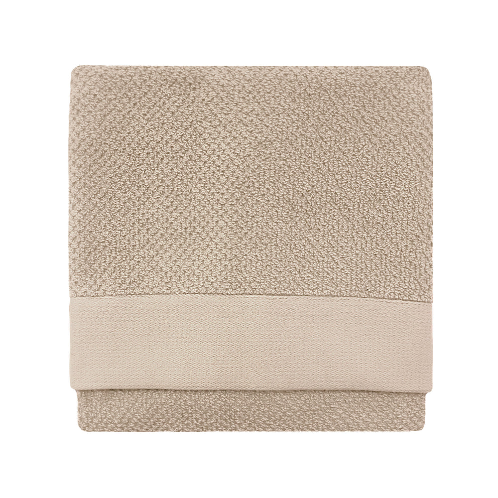 Textured Bath Sheet Warm Natural