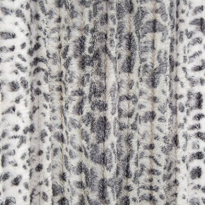 TACTILE FAUX FUR THROW GREY 150 X 200