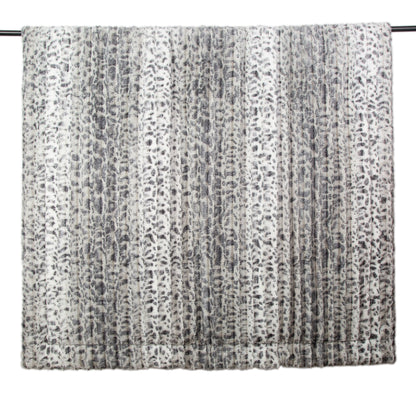 TACTILE FAUX FUR THROW GREY 150 X 200